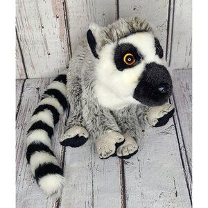 12" Vintage 2003 SOS Save Our Space Ring Tailed Lemur Plush Stuffed Animal
